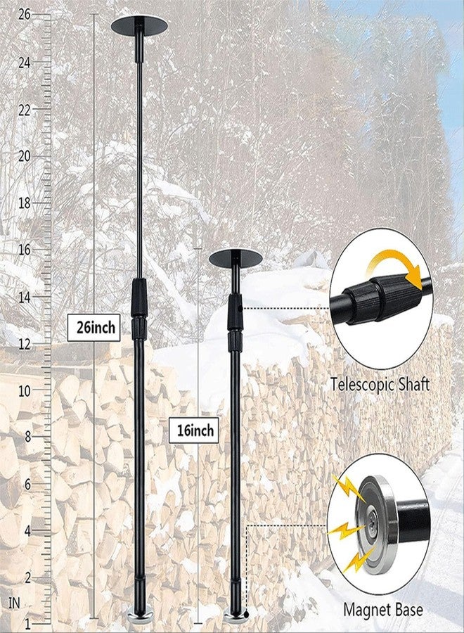 CHEOTIME Magnetic Firewood Measuring Tools, Saw 16 to 26 Inches Adjustable Firewood Cutting Tool Can Firmly Adsorb The Saw Firewood Marker for Fast Measure Firewood Length - Image 2